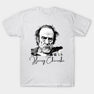 Henry Chinaski Portait - Bukowski Art T-Shirt
